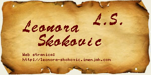 Leonora Skoković vizit kartica